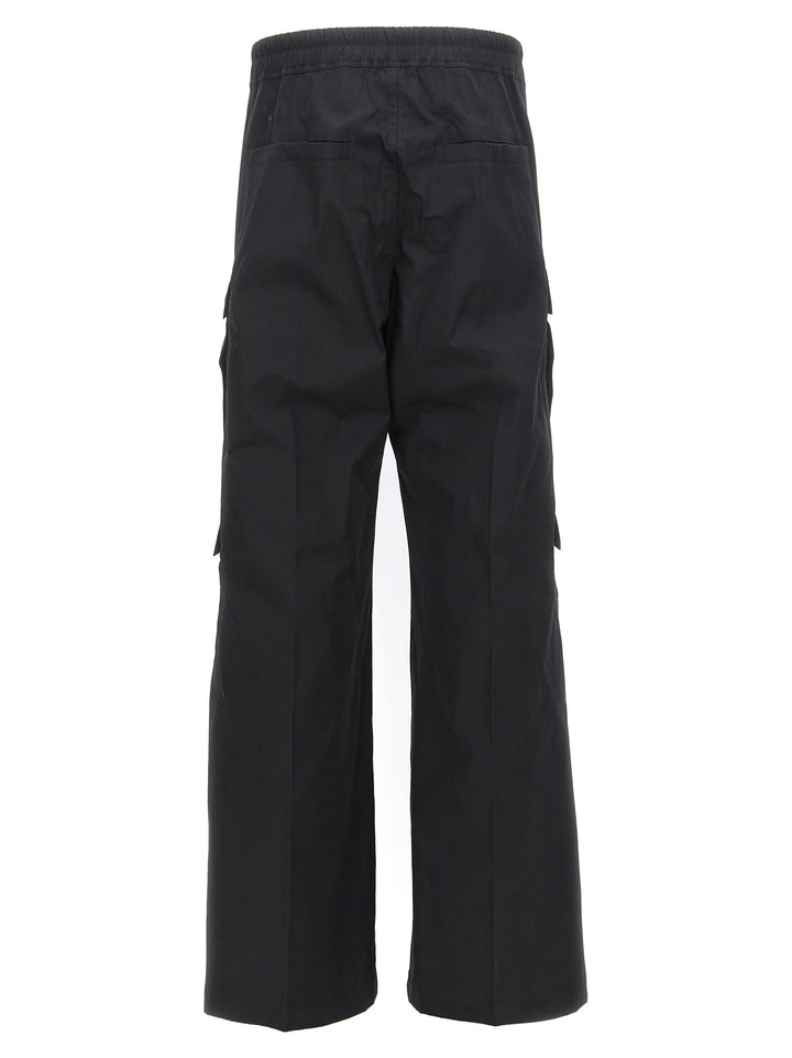 Black Cotton Cargo Pants