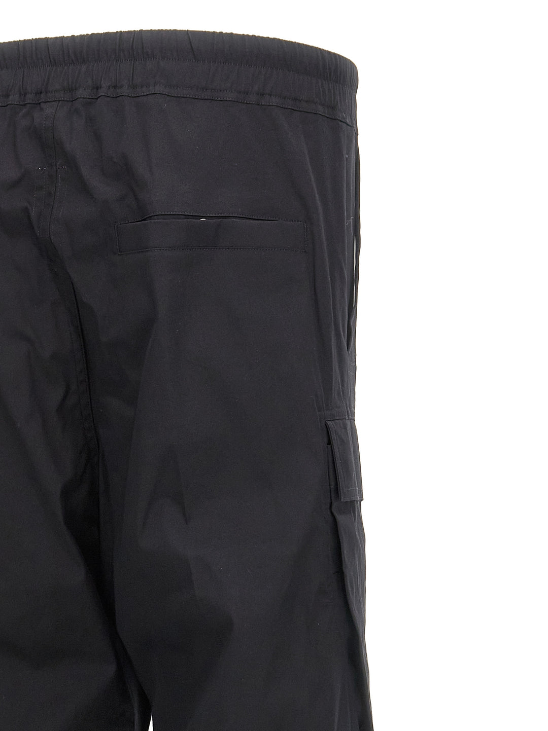 Black Cotton Cargo Pants