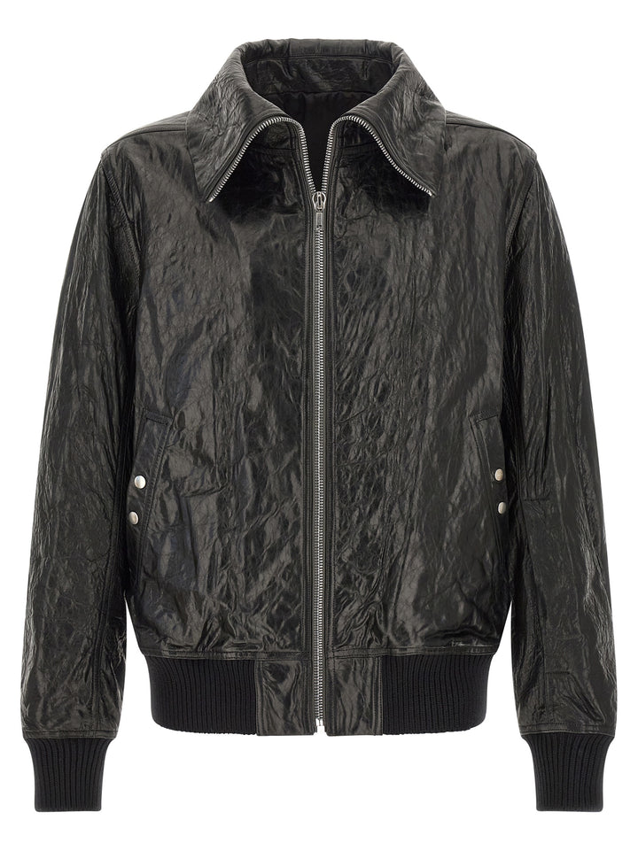 Black Lamb Leather Leather Jacket