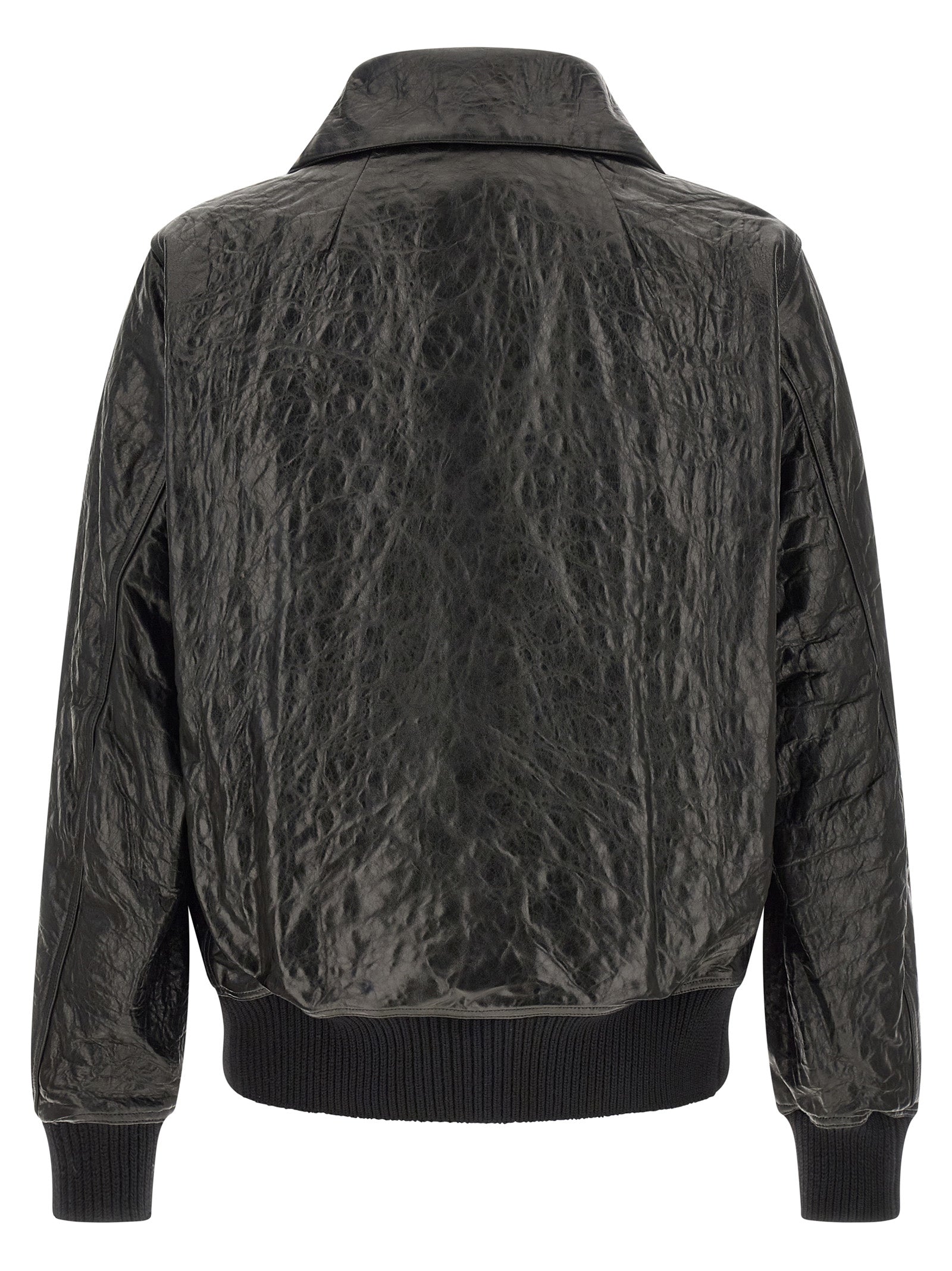 Black Lamb Leather Leather Jacket