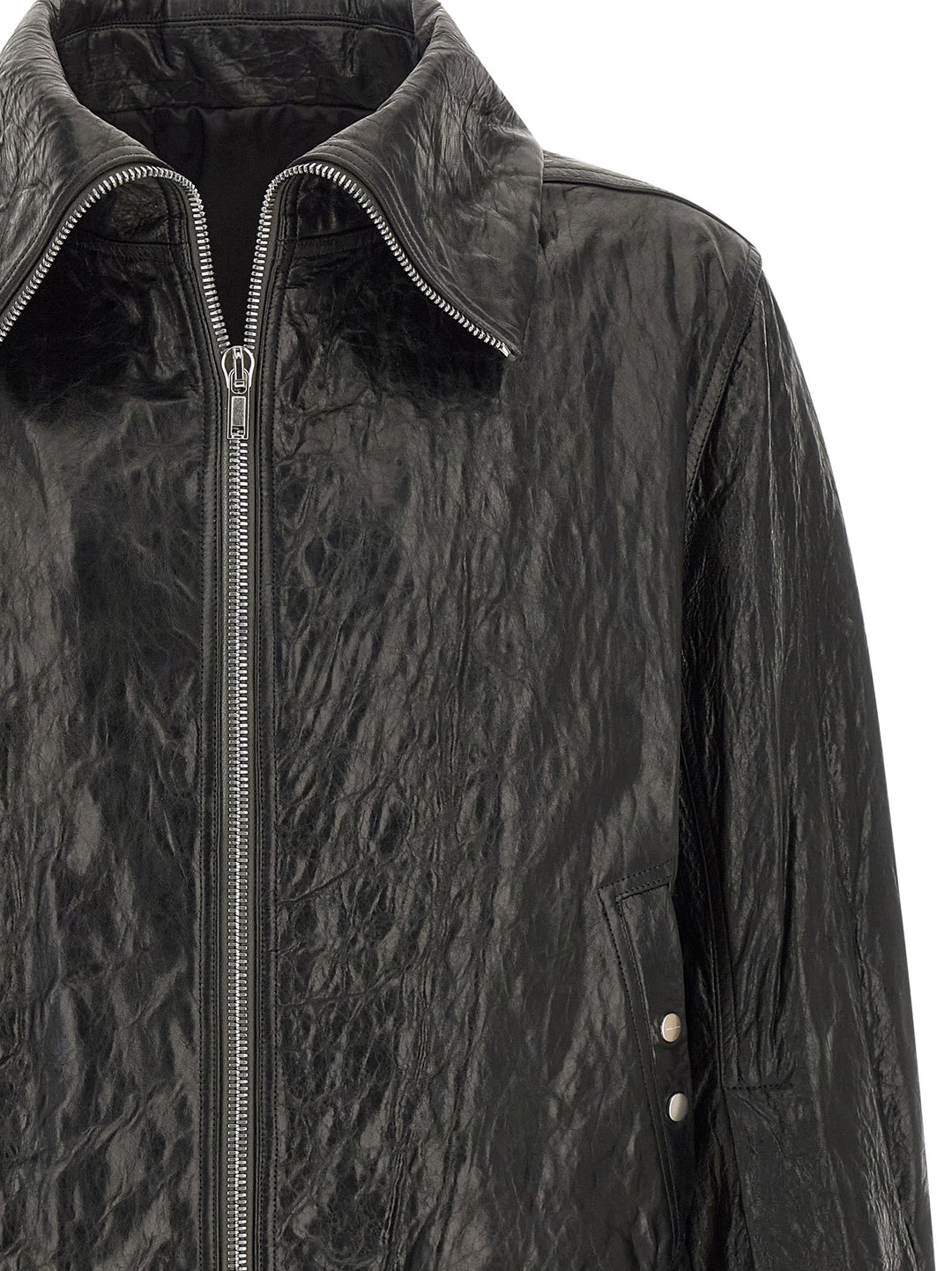 Black Lamb Leather Leather Jacket