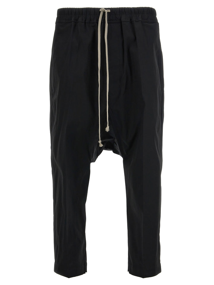 Black Cotton Casual Pants