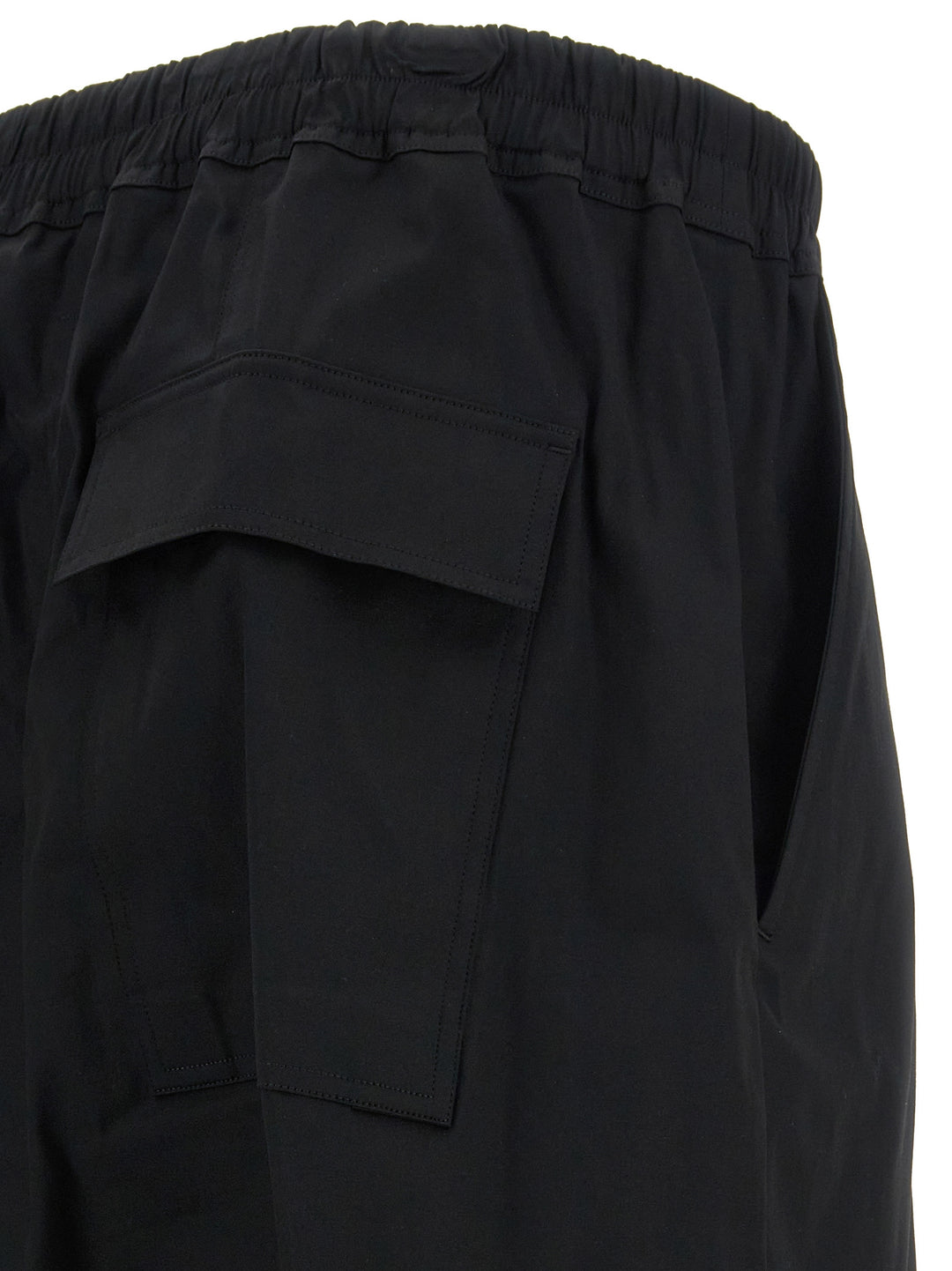 Black Cotton Casual Pants