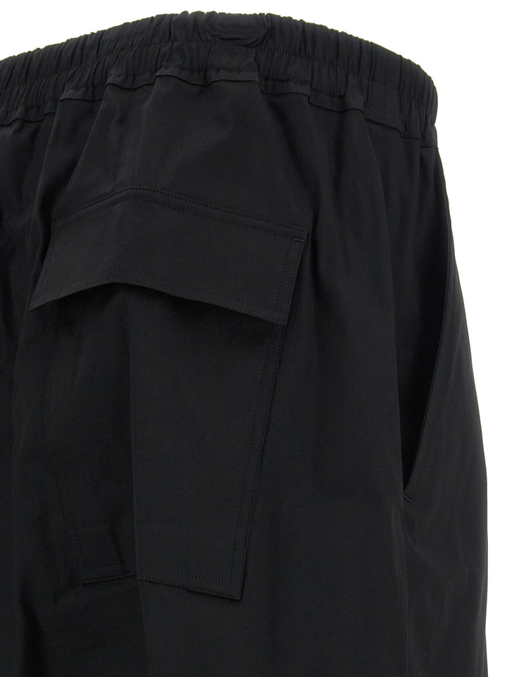 Black Cotton Casual Pants