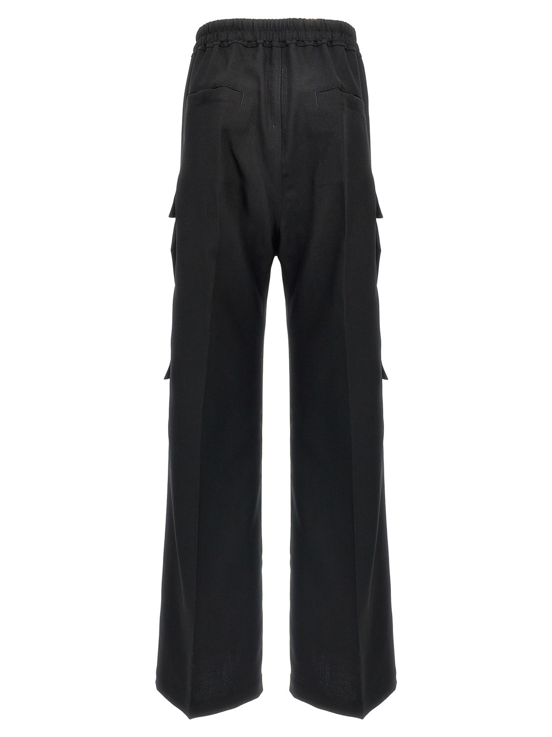 Black Wool Cargo Pants