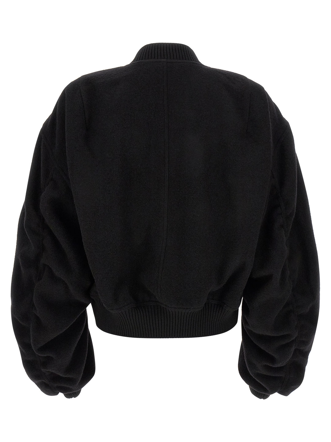 Black Virgin Wool Bomber