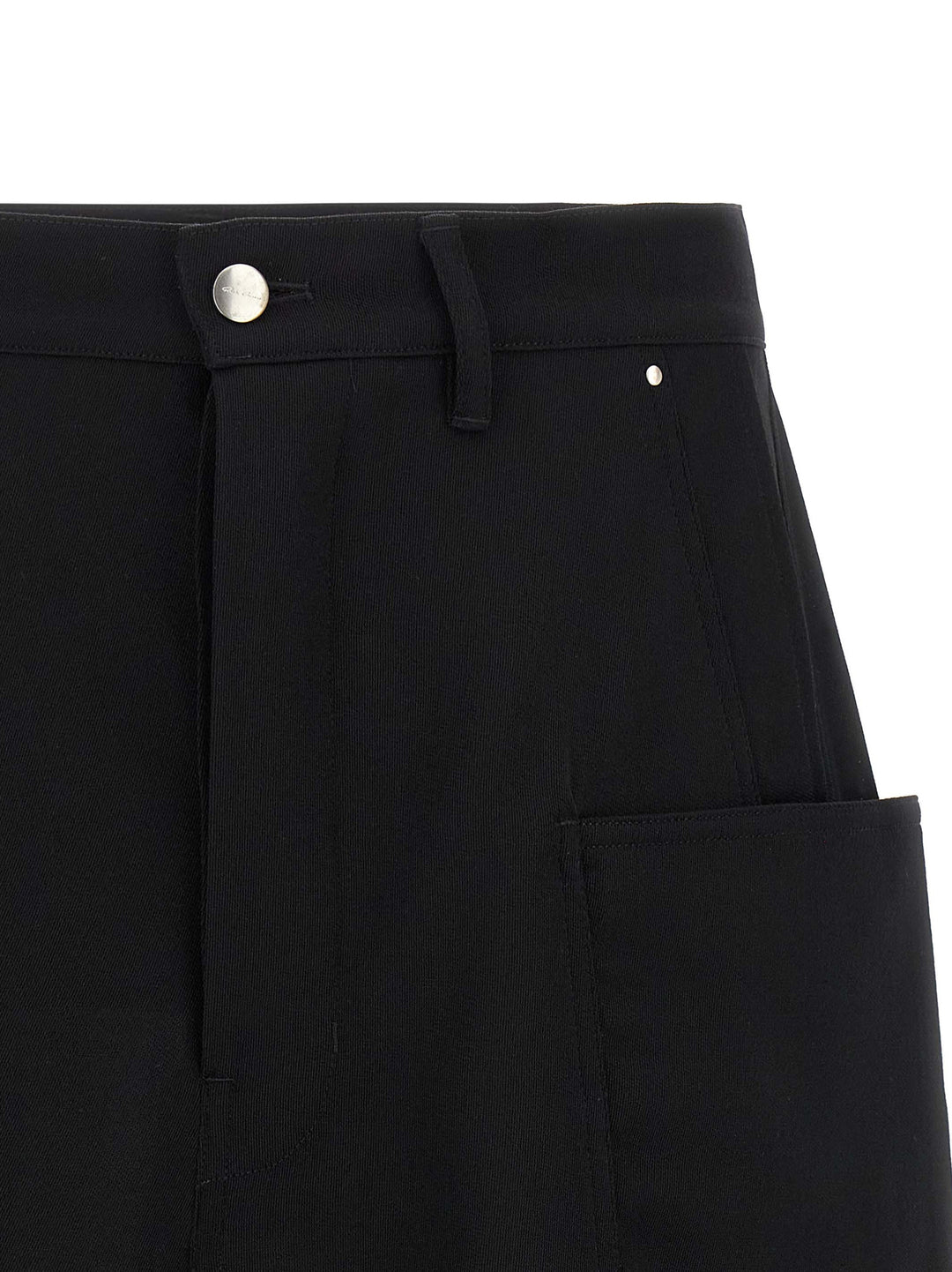 Black Wool Bermuda Shorts