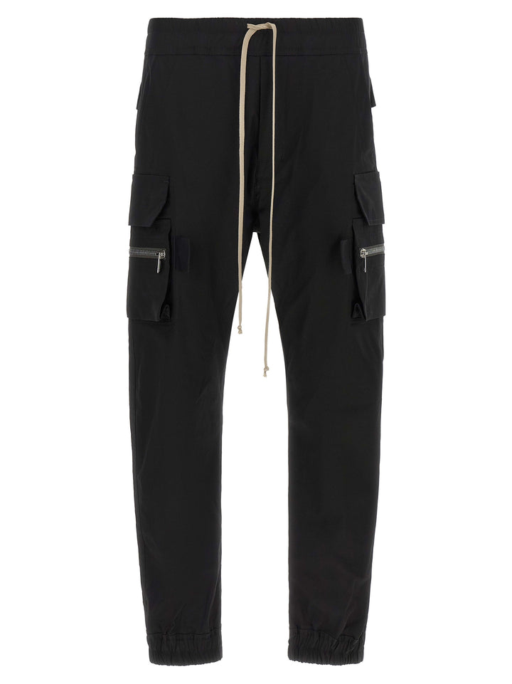 Black Cotton Cargo Pants