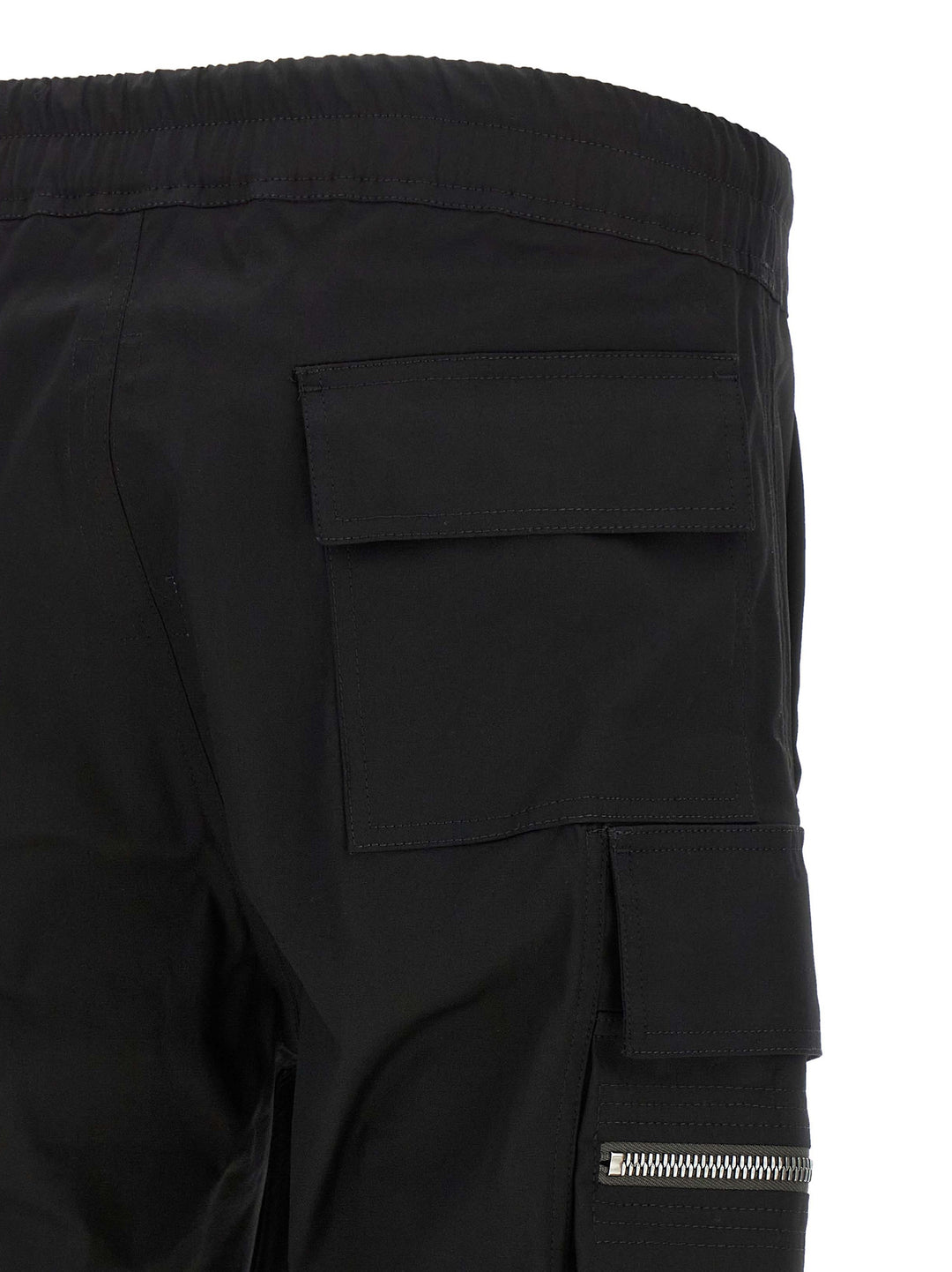 Black Cotton Cargo Pants