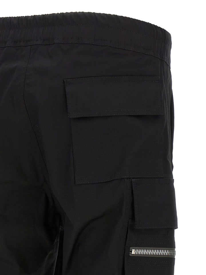 Black Cotton Cargo Pants