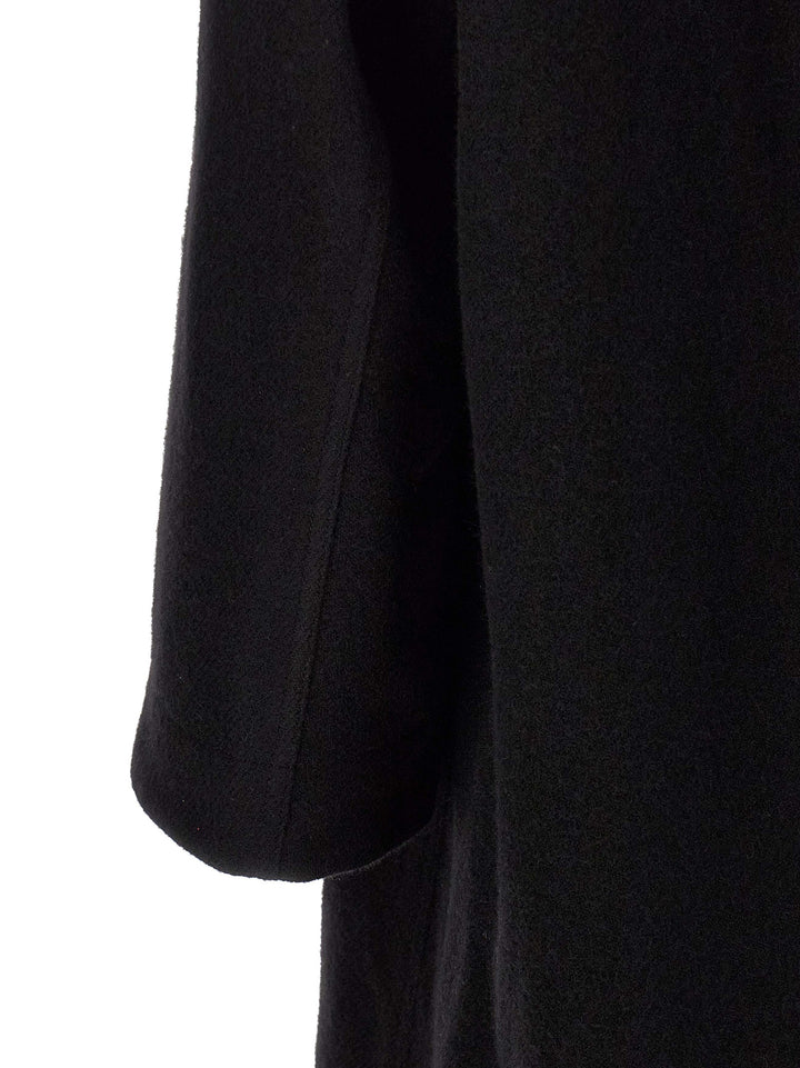Black Virgin Wool Coat