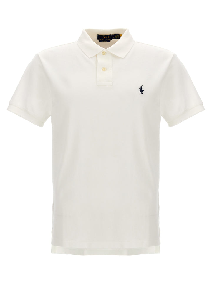 White Cotton Polo Shirt