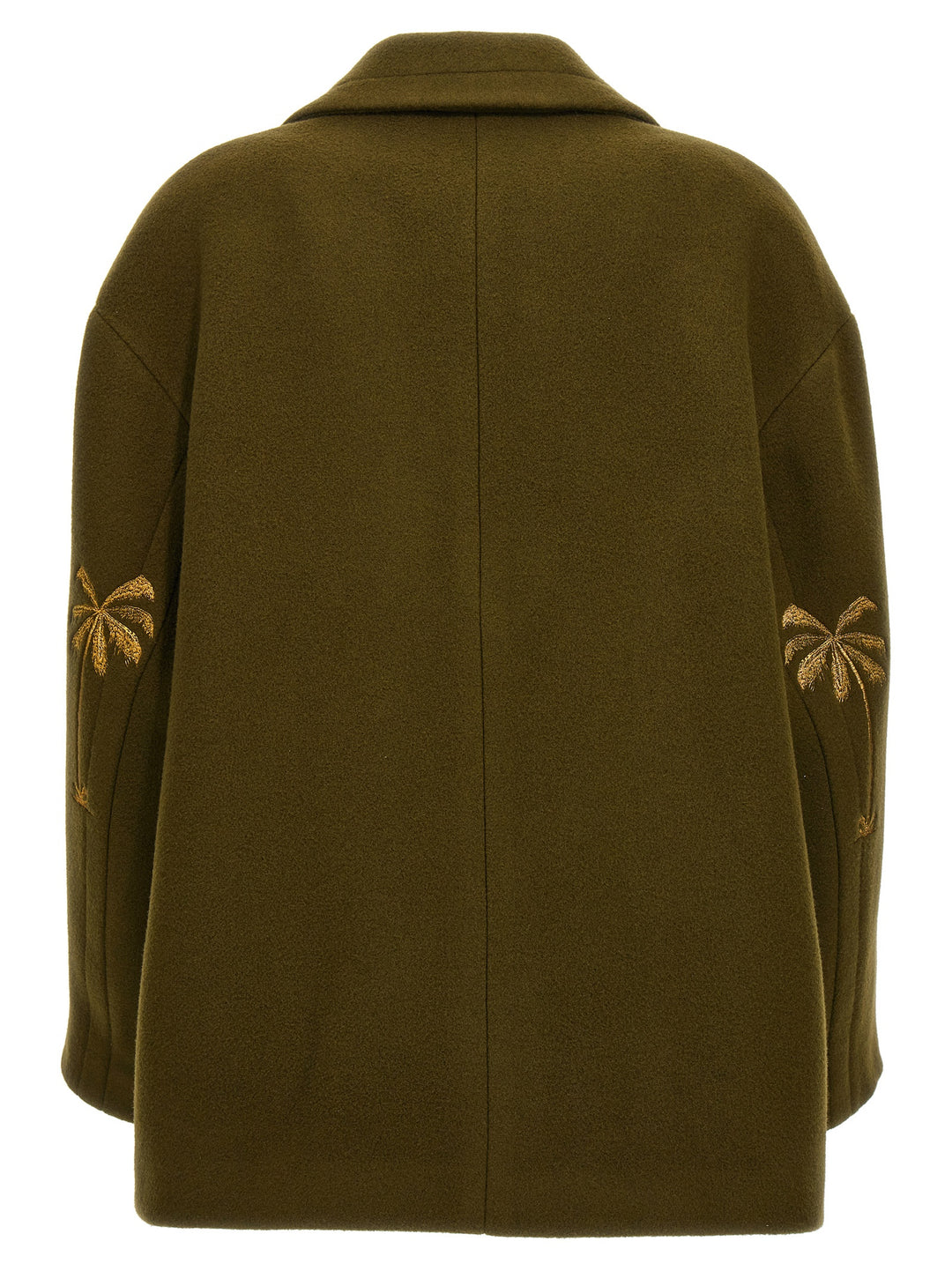 Bicolor Virgin Wool Coat