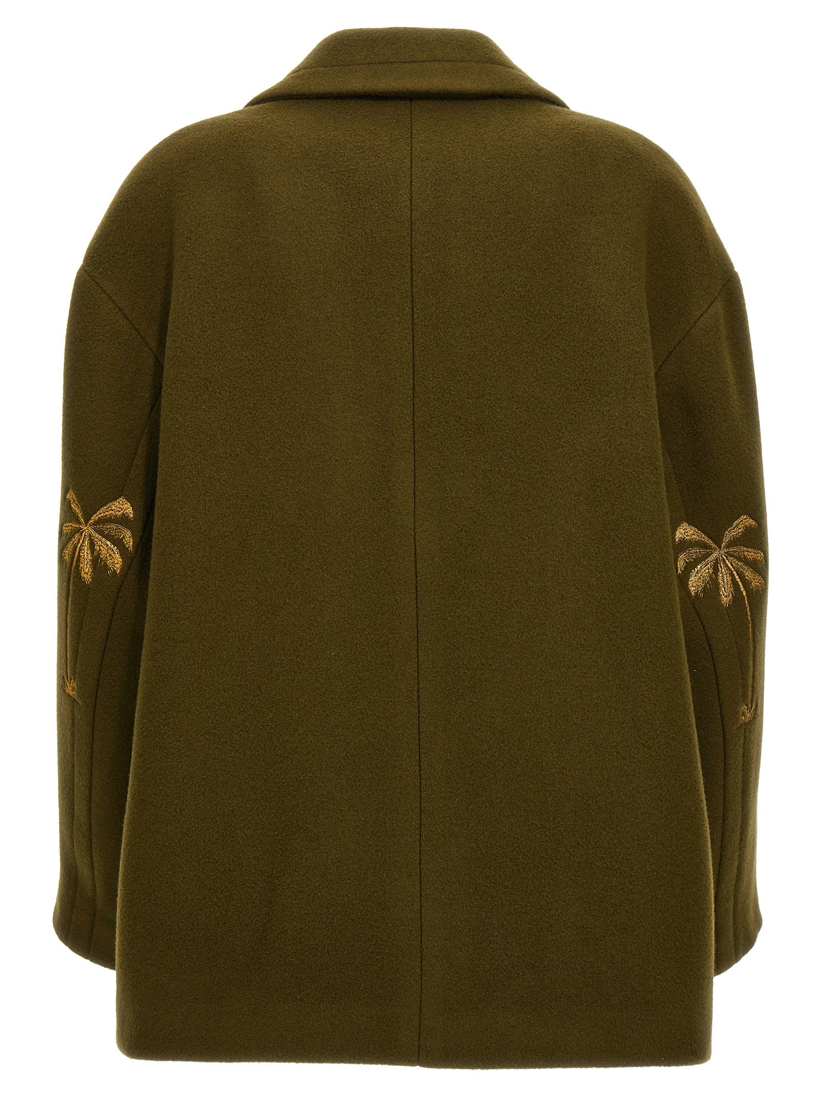 Bicolor Virgin Wool Coat