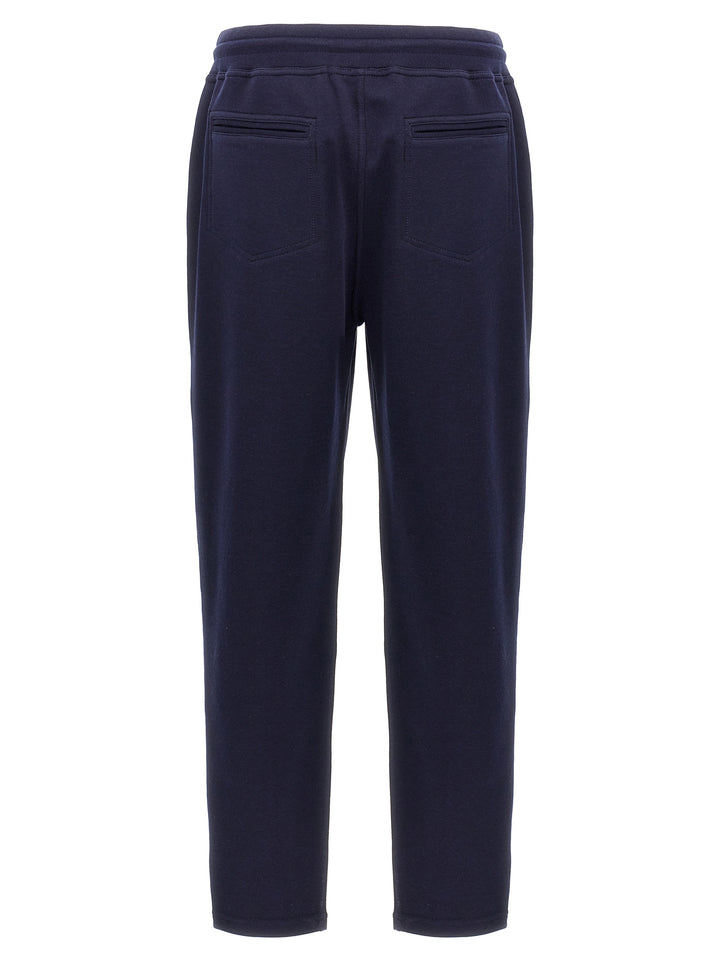 Blue Cotton Joggers (Workout Pants)