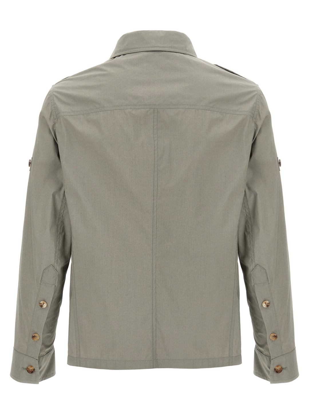Bicolor Cotton Shell Jacket