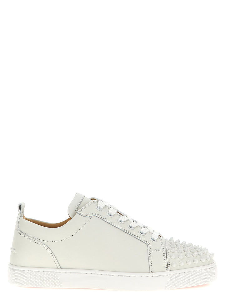 White Calfskin Low Top Sneakers