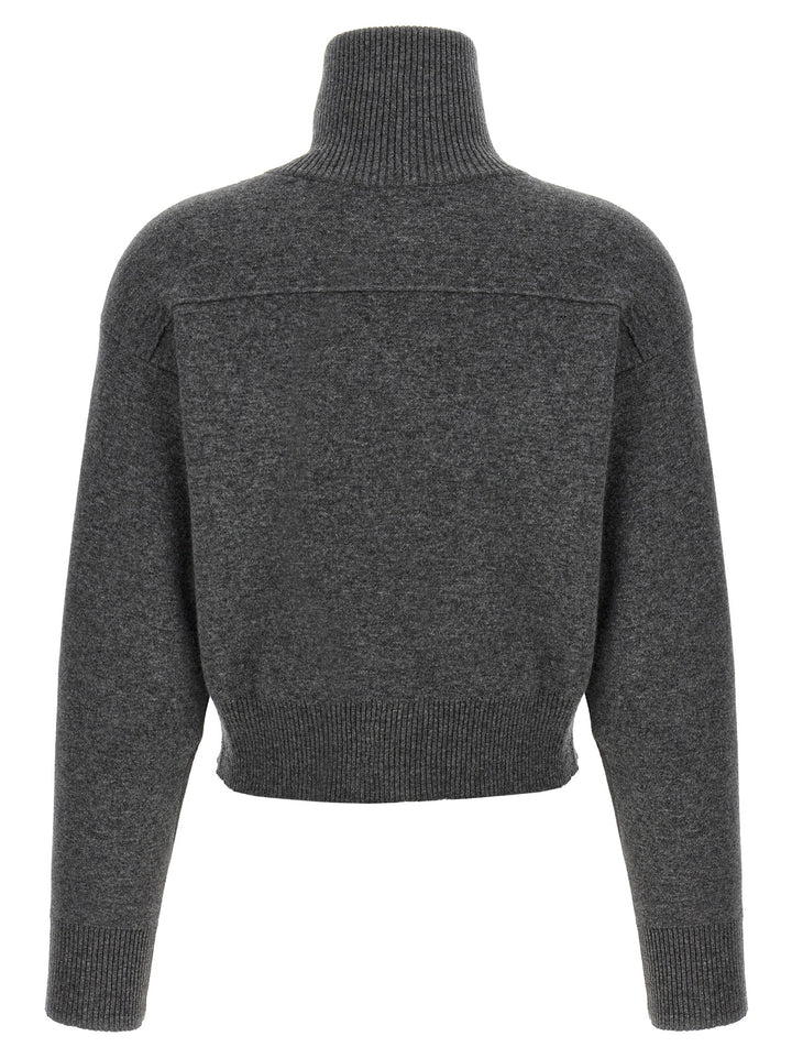 Gray Cashmere Cardigan
