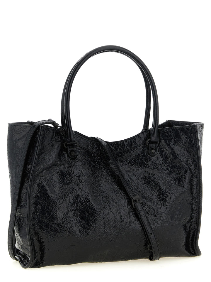 Black Lamb Leather Tote Bag