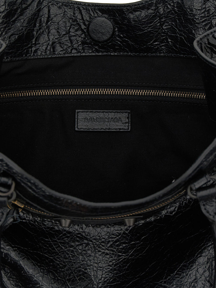 Black Lamb Leather Tote Bag