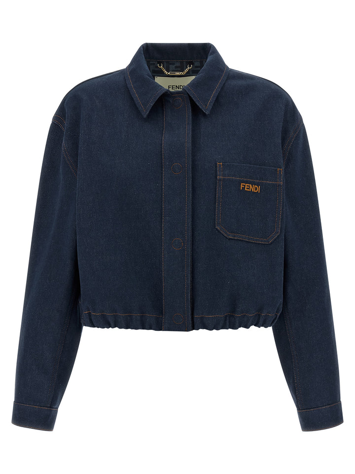 Blue Cotton Denim Jacket