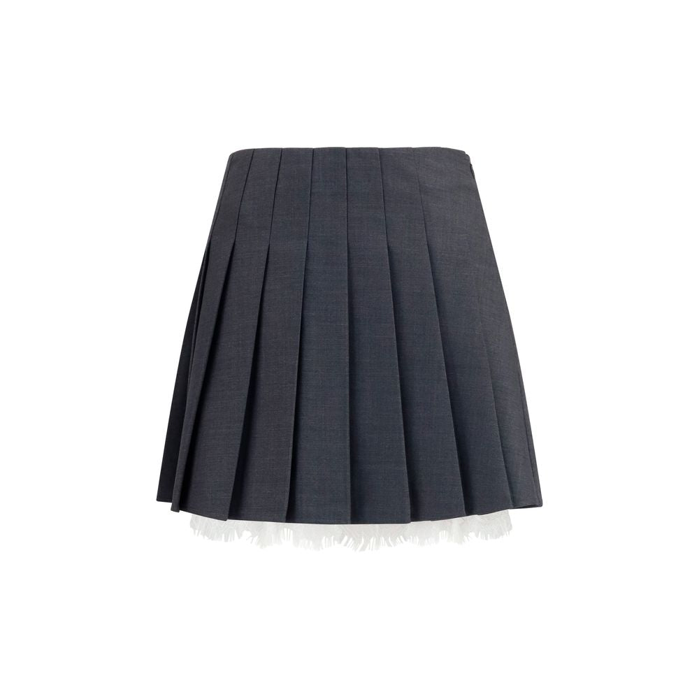 Minifalda gris de poliamida