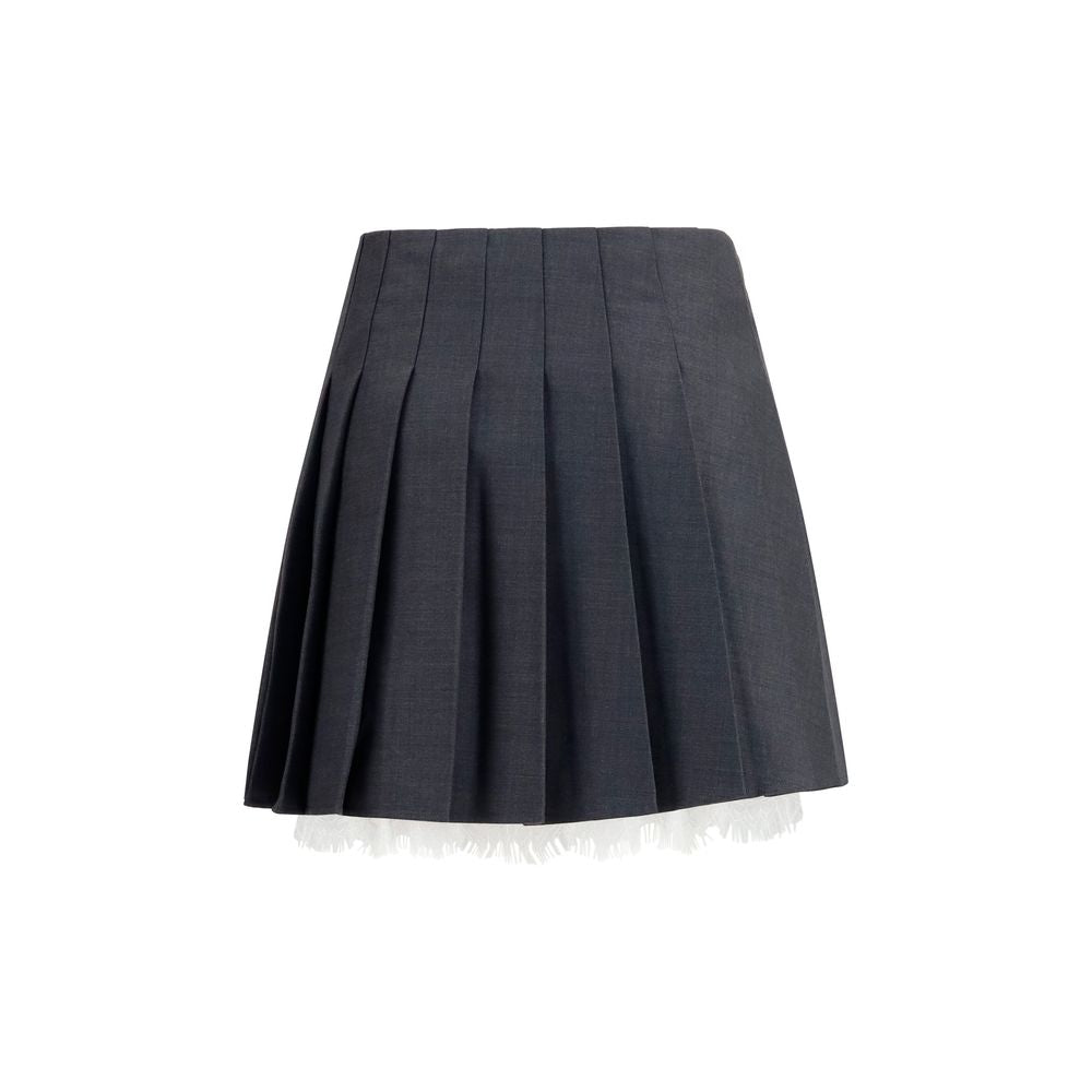 Minifalda gris de poliamida
