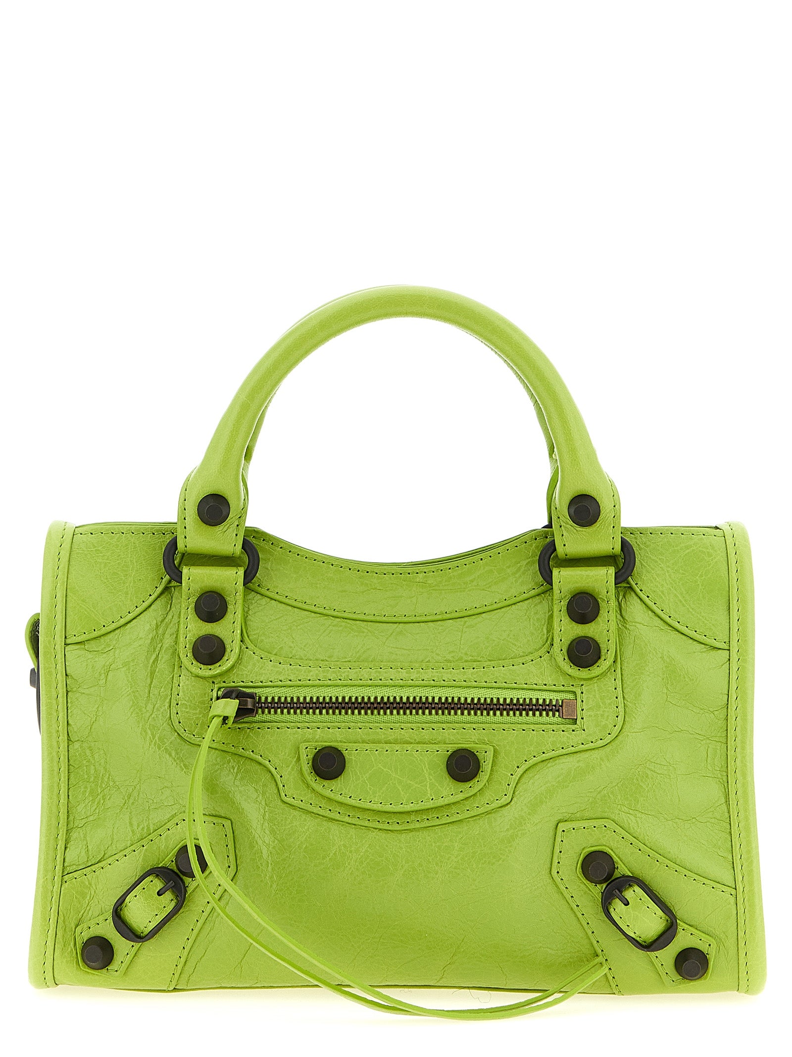 Bicolor Lamb Leather Handbag
