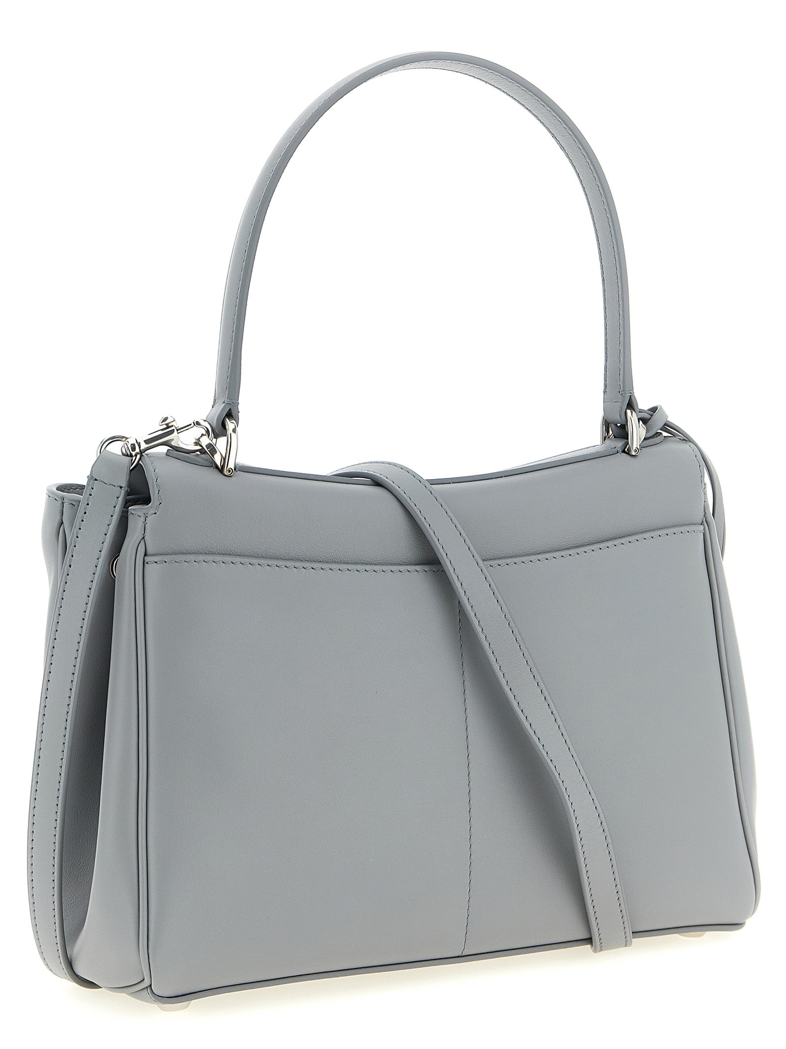 Gray Calfskin Handbag