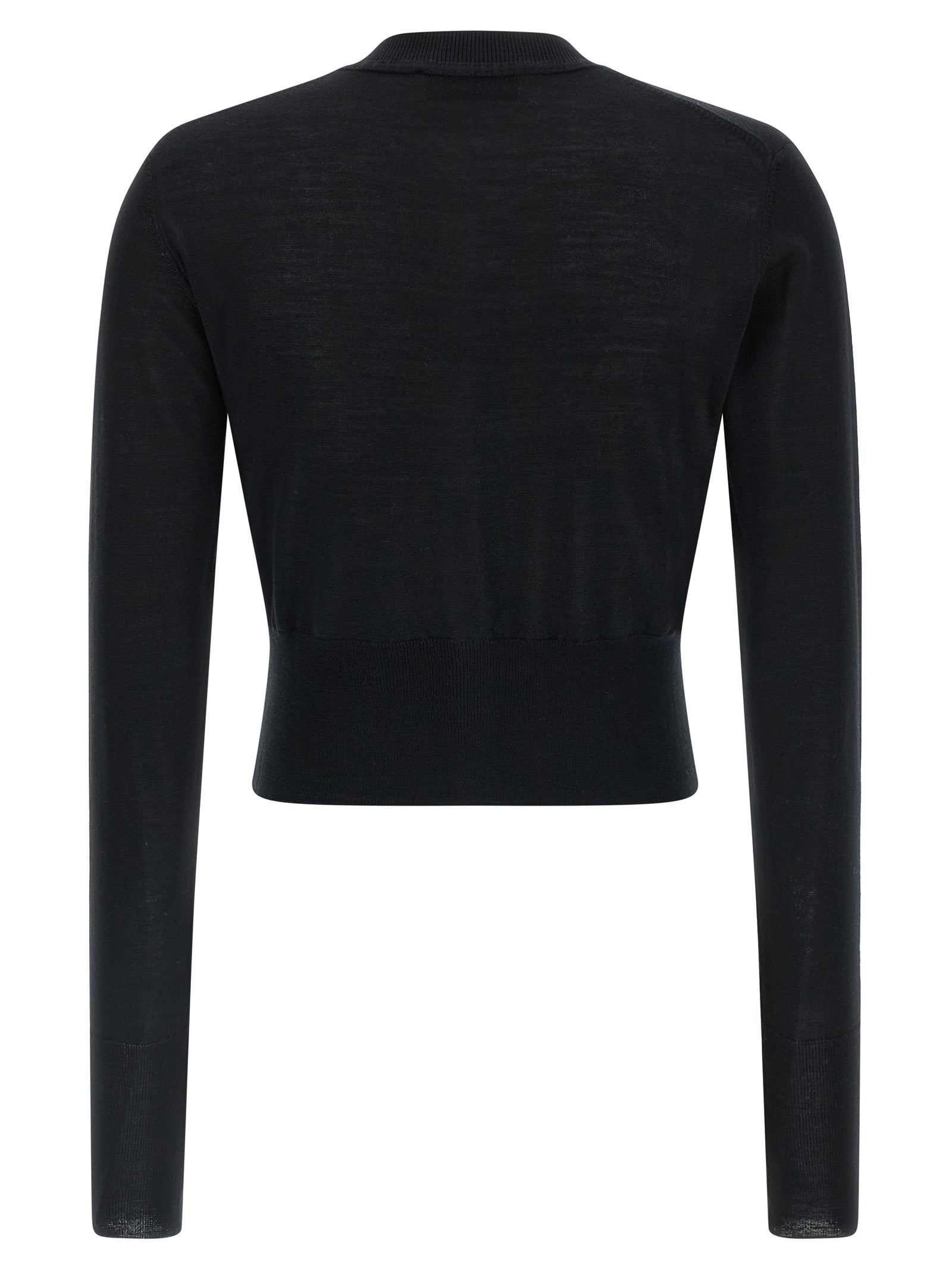 Black Cotton Cardigan