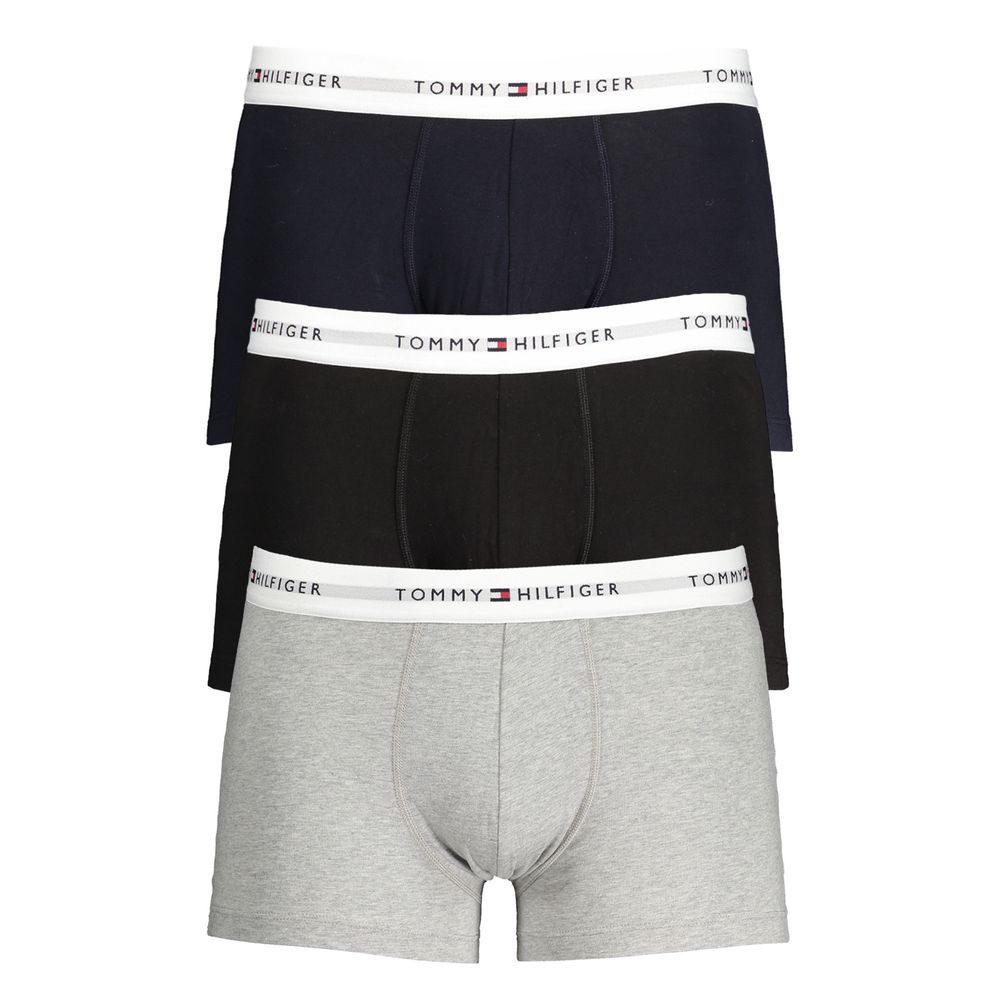 Gray Cotton Men's Boxer
