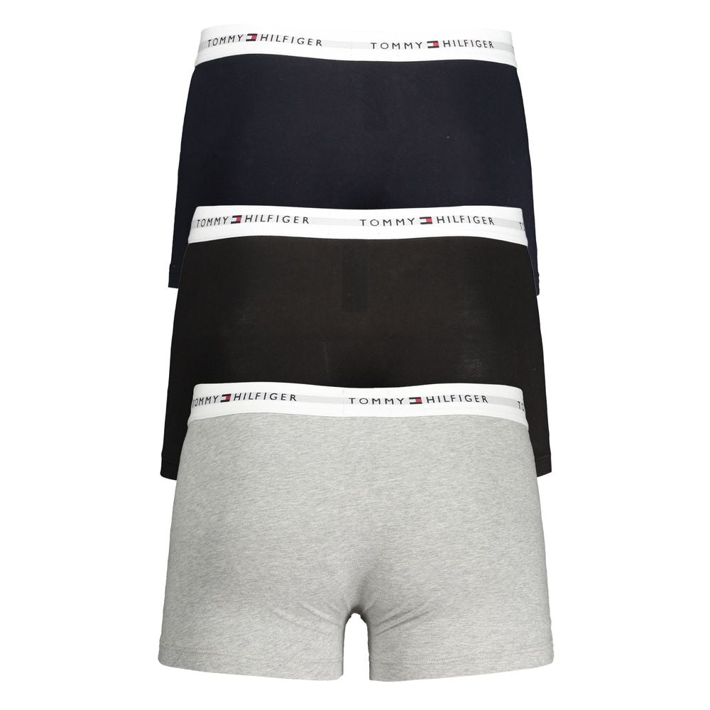 Gray Cotton Men's Boxer