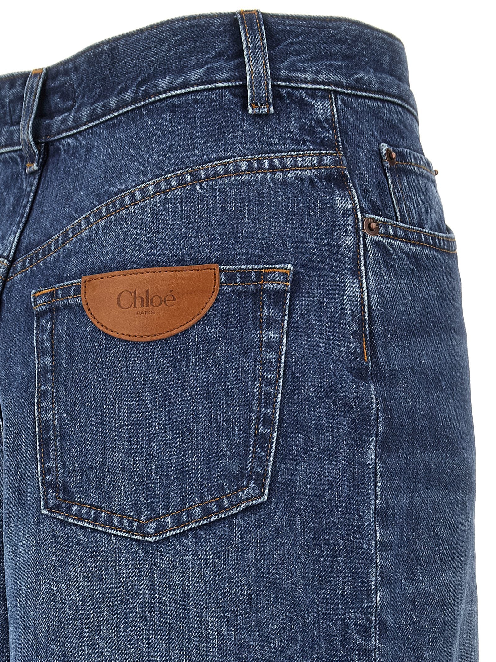 Blue Cotton Jeans Denim