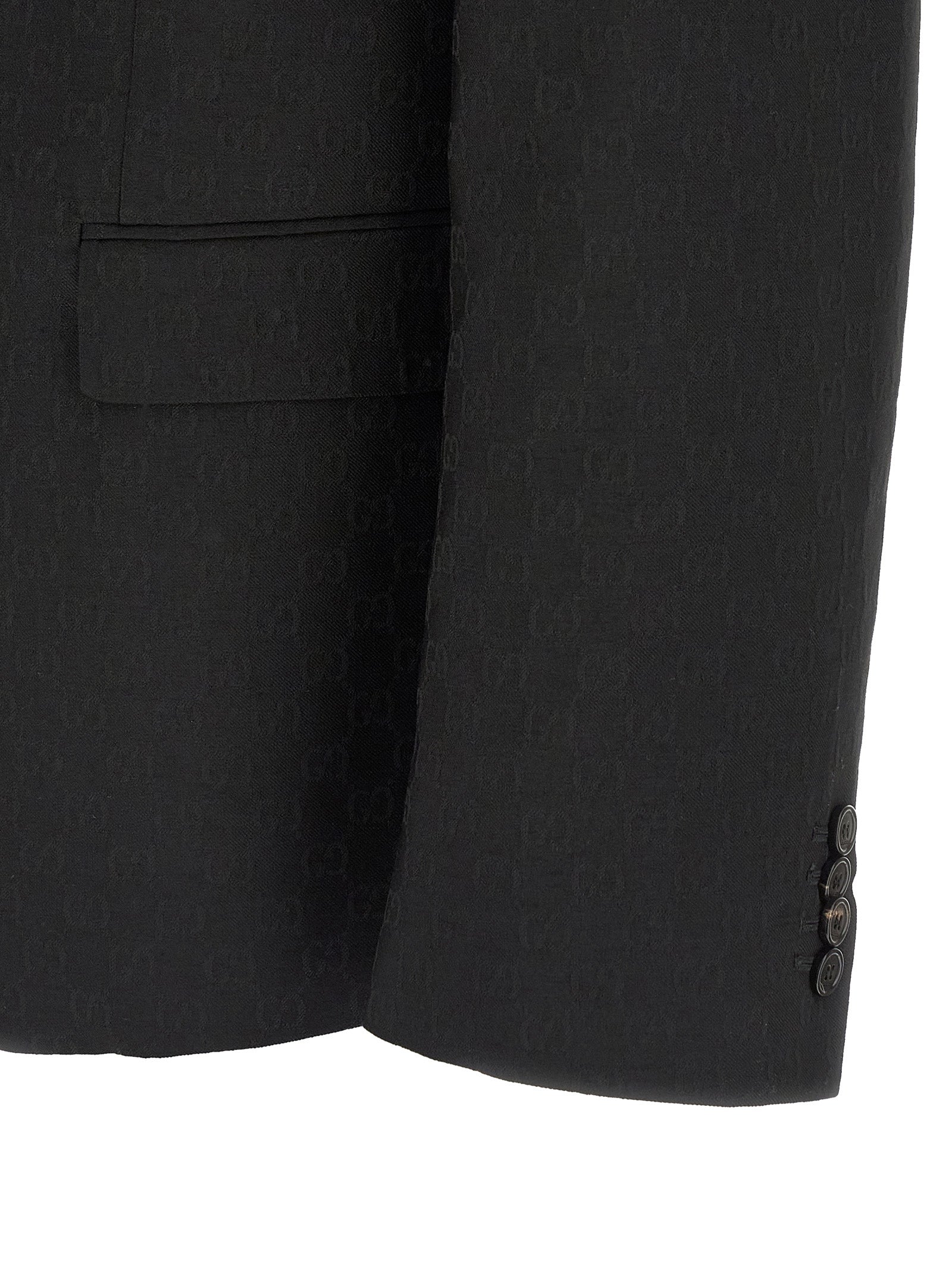 Black Polyester Blazer