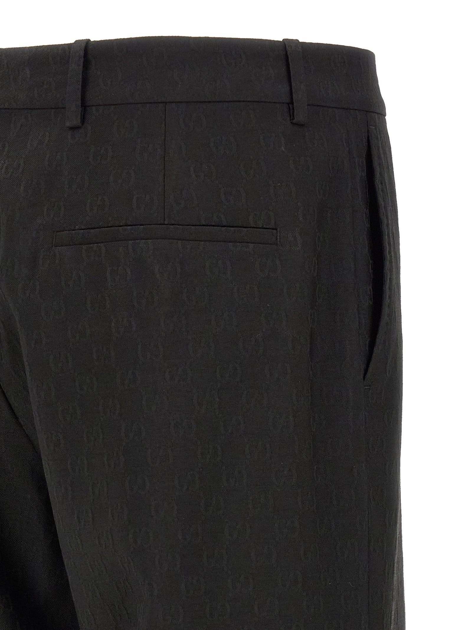 Black Polyester Dress Pants