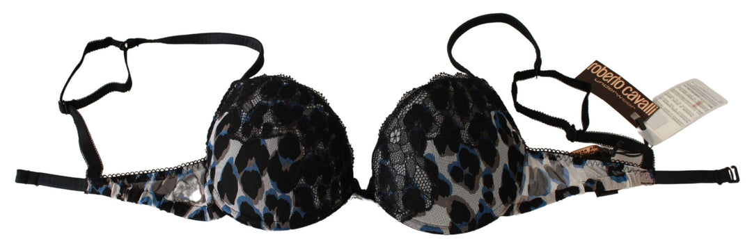 Roberto Cavalli sort blonde-BH i nylon, undertøy
