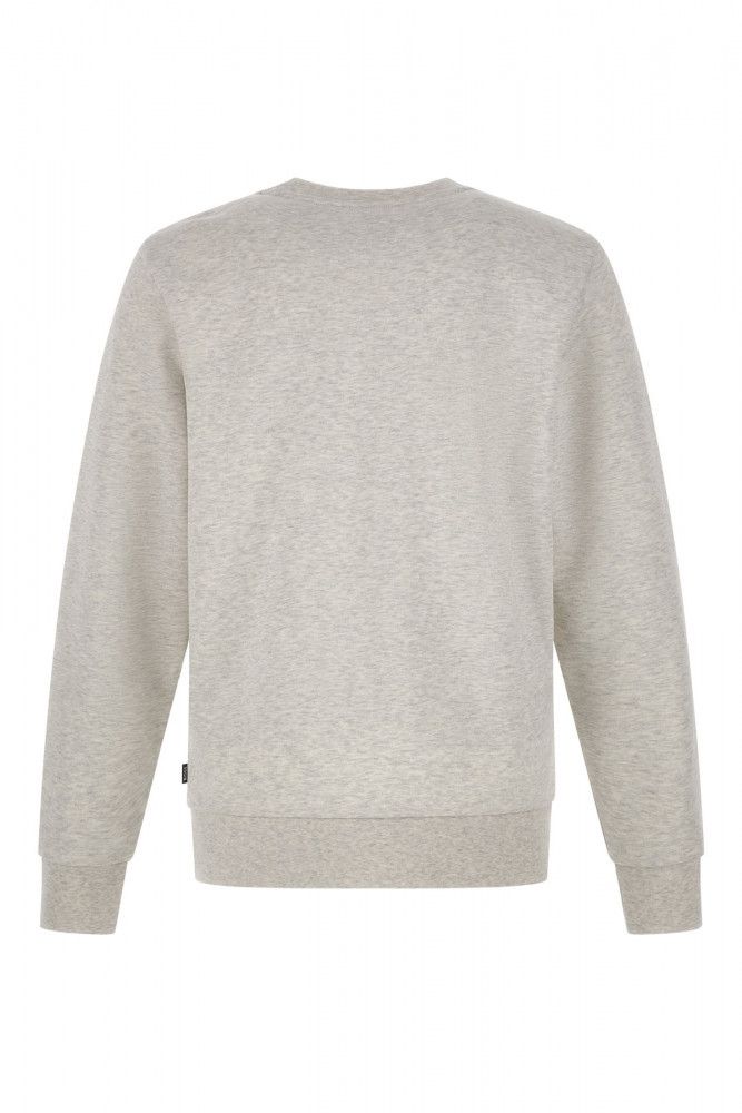 Sudadera de algodón gris con logo