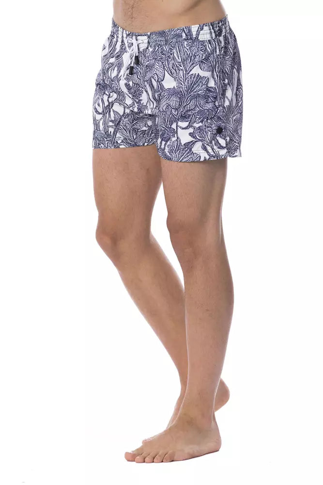 Roberto Cavalli Sport Lyseblå Polyester Badeshorts Herre