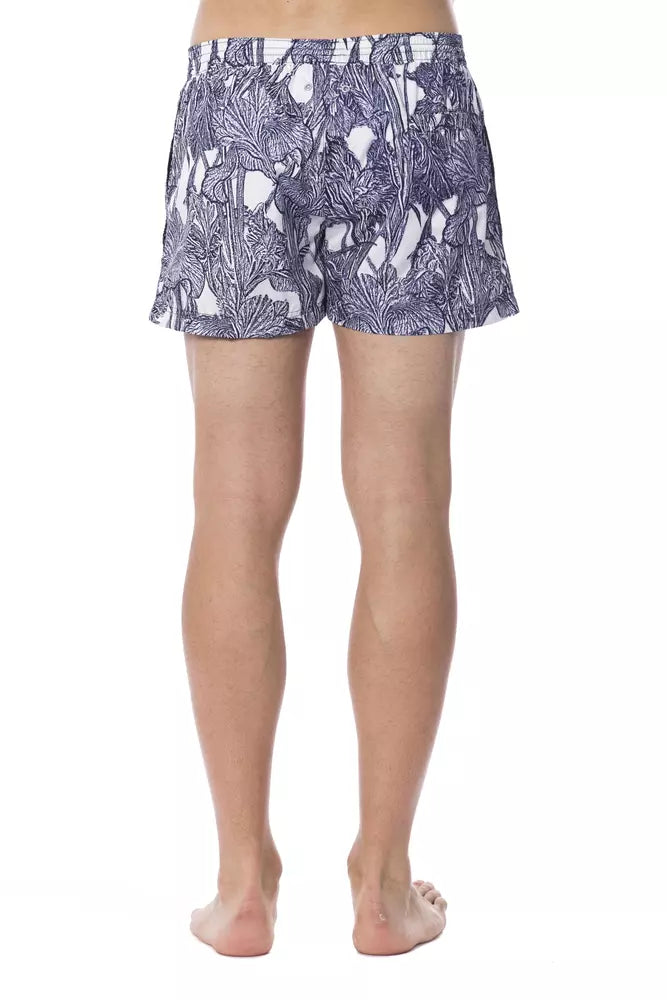 Roberto Cavalli Sport Lyseblå Polyester Badeshorts Herre