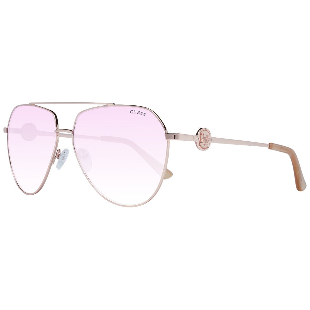Gafas de sol Guess metálicas en oro rosa