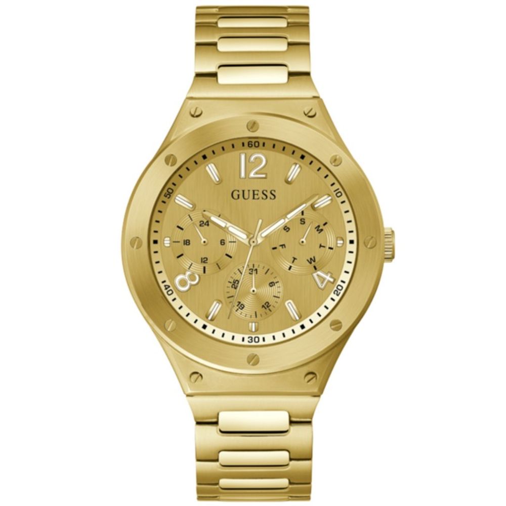 Reloj de vestir Guess de acero inoxidable dorado
