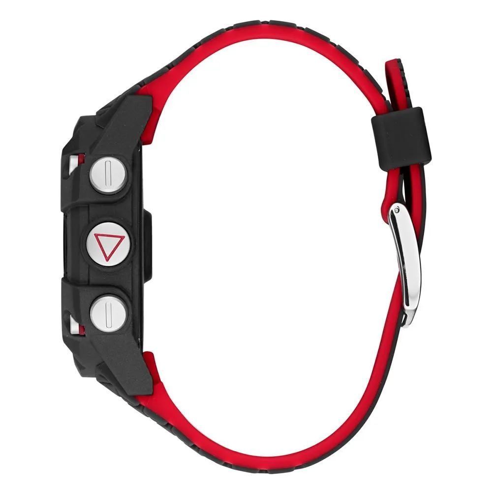 Guess digital armbåndsur med sort resinreim