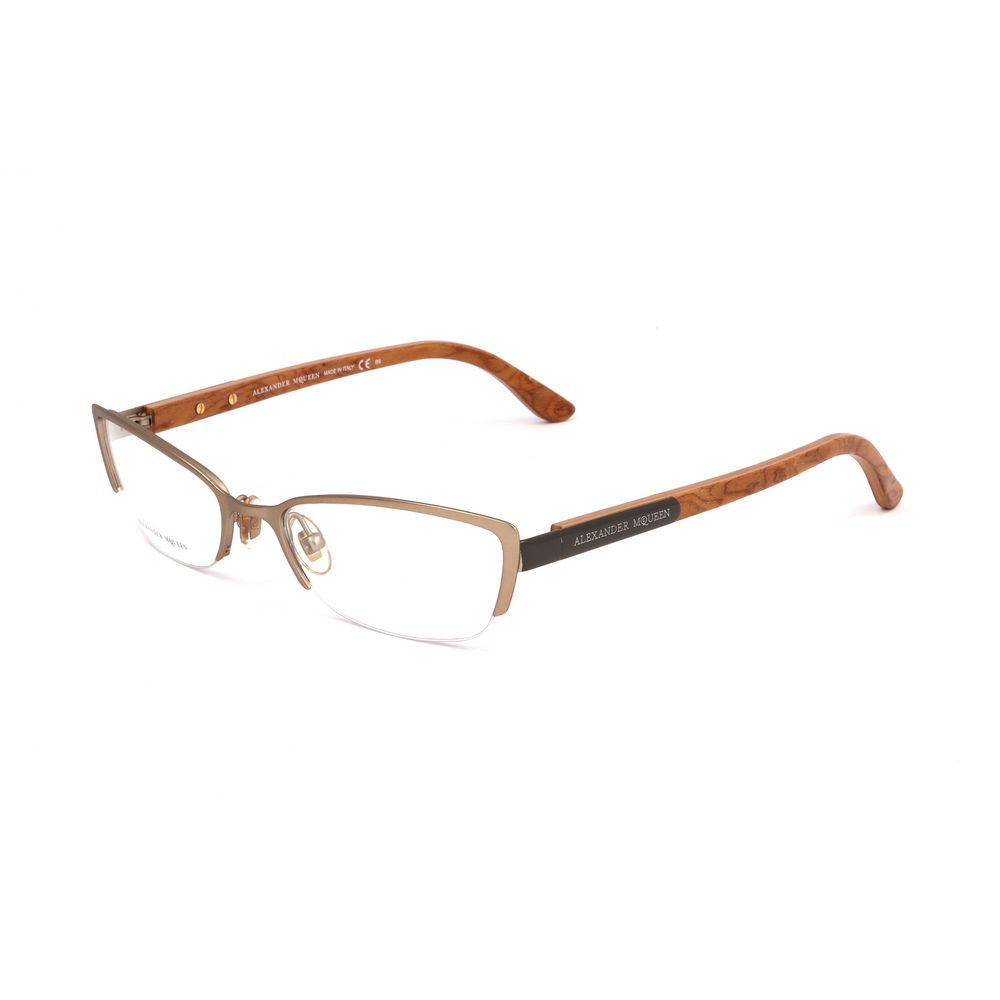 Alexander McQueen Brune Metallbriller (Innfatning)