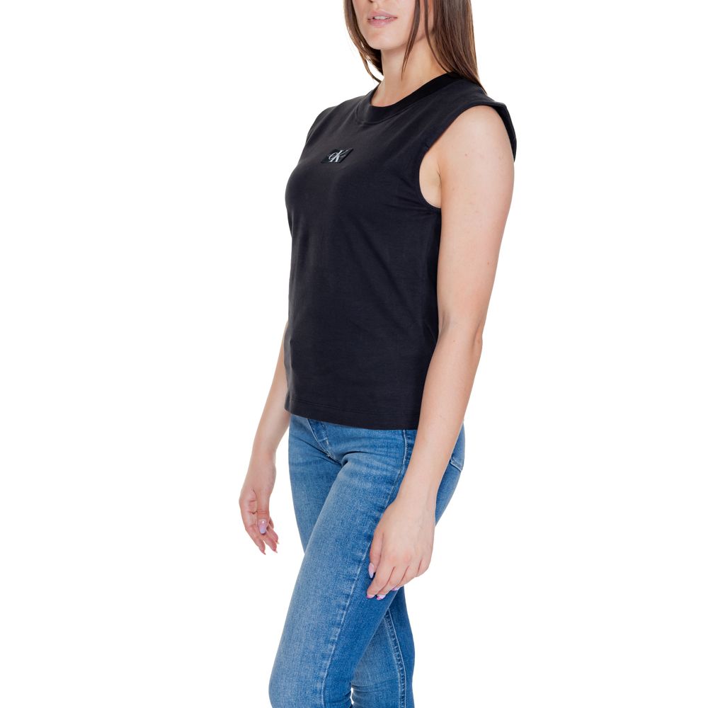 Calvin Klein Jeans Svart T-skjorte i bomull
