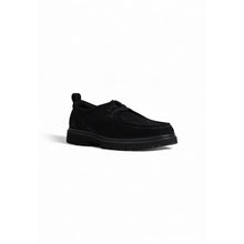 Calvin Klein Jeans Black Suede Leather Oxfords And Derbies