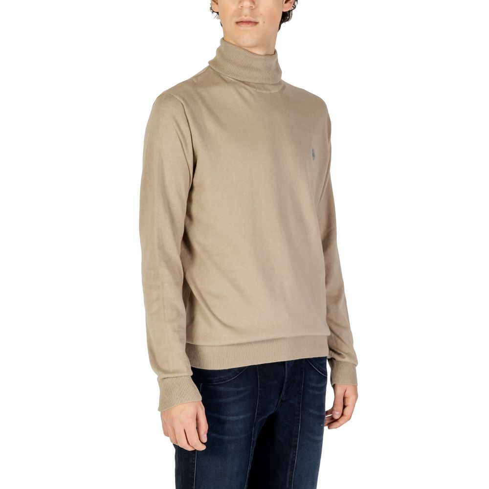 U.S. POLO ASSN. Beige bomullsgenser med høy hals