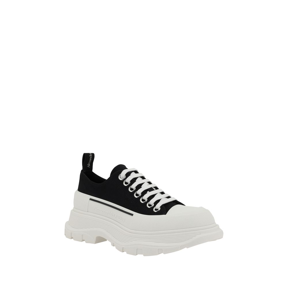 Alexander McQueen Svarte Bomull Chunky Joggesko
