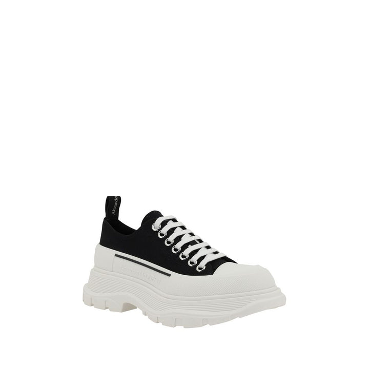 Alexander McQueen Svarte Bomull Chunky Joggesko