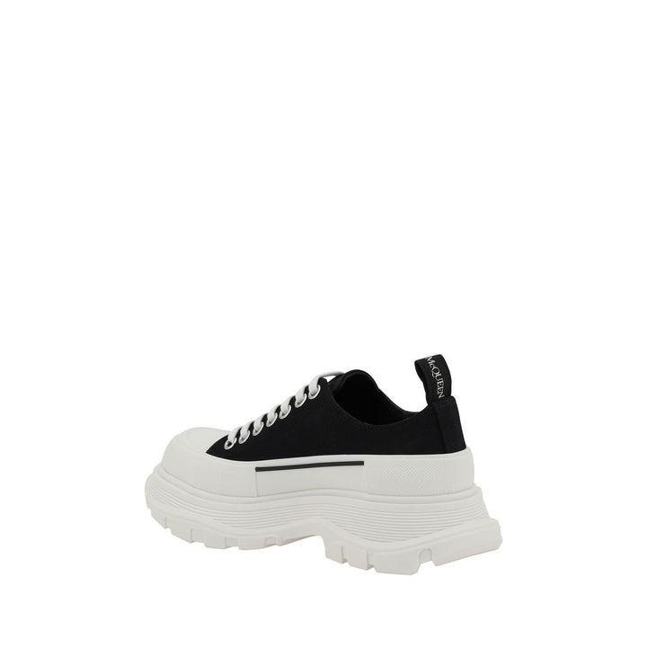 Alexander McQueen Svarte Bomull Chunky Joggesko