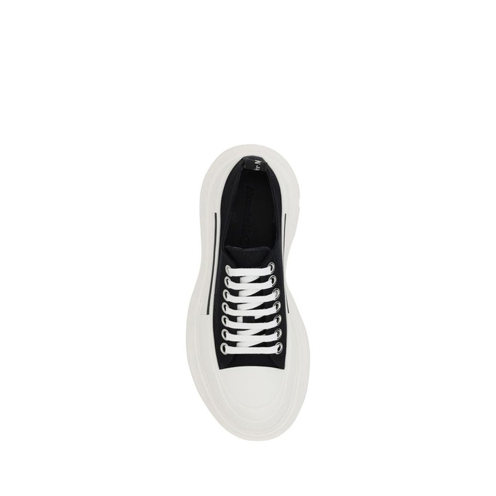 Alexander McQueen Svarte Bomull Chunky Joggesko